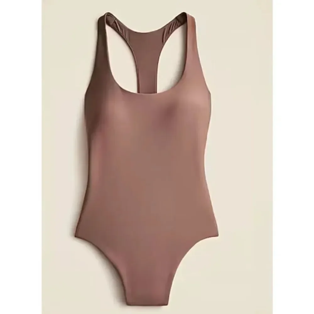 NWT J CREW Gail one-piece in Classic Sculpt in Willow Wood